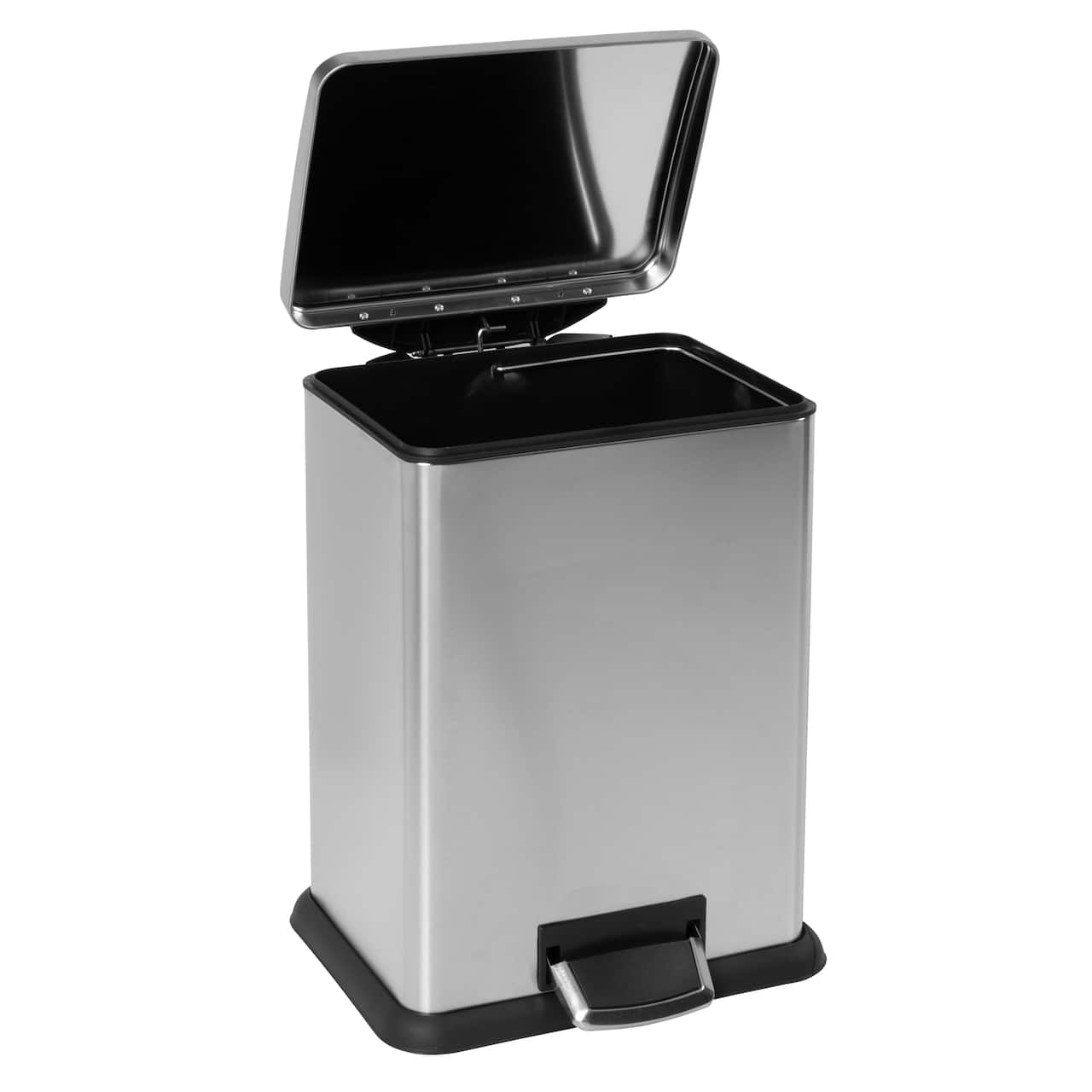 Honey Can Do Tall & Wide 58L Stainless Steel Step Trash Can with Lid